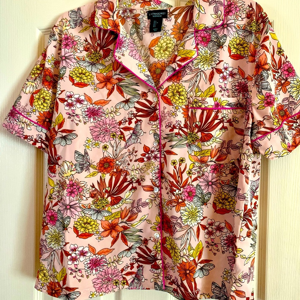 Cynthia Rowley Sleepwear set, very pretty floral pattern, size large